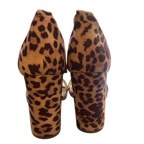 The Drop Women's Rebecca Strappy Block Heel Sandal Shoe, Leopard Print Size 9 - Picture 2 of 7